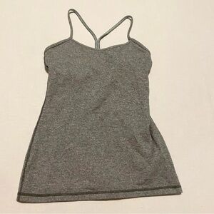 Lululemon Power Y Back Tank Top Grey Size 6